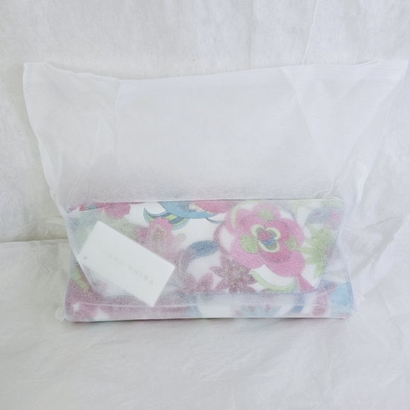 Trina Turk Floral Lilly pastel printed tote bag clutch evening bag, Pink NWT - Picture 11 of 11